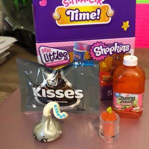 Real littles shopkins snack time minis